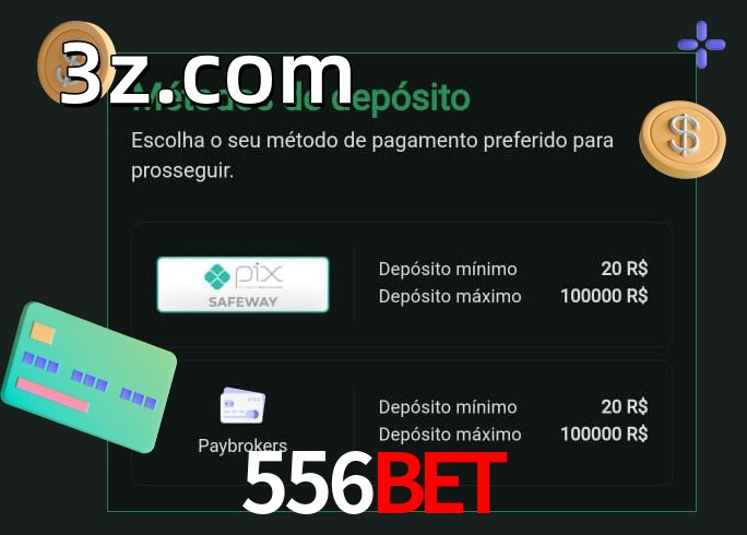 O cassino 556BETbet oferece uma grande variedade de métodos de pagamento